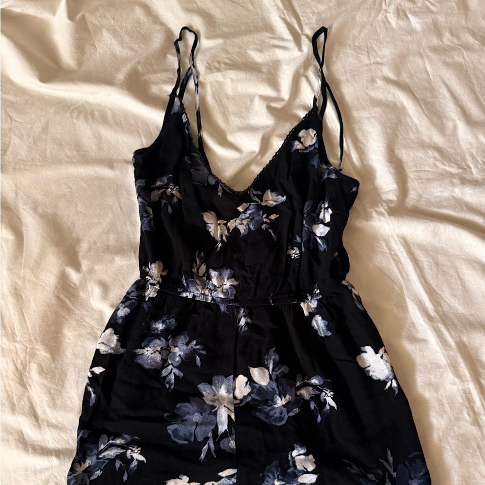 Kendall & Kylie Black Floral Romper